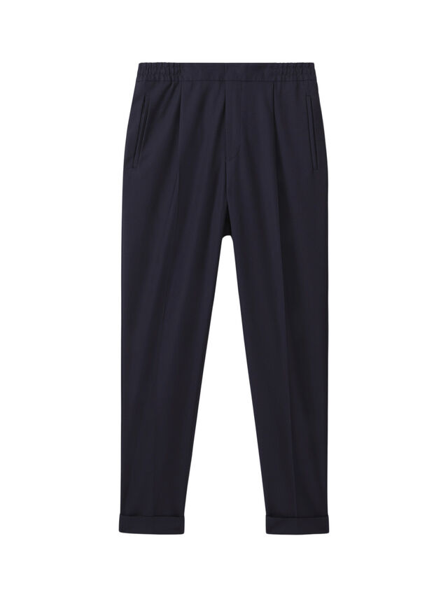 Brighton Relaxed Drawstring Trousers With Turn-Ups